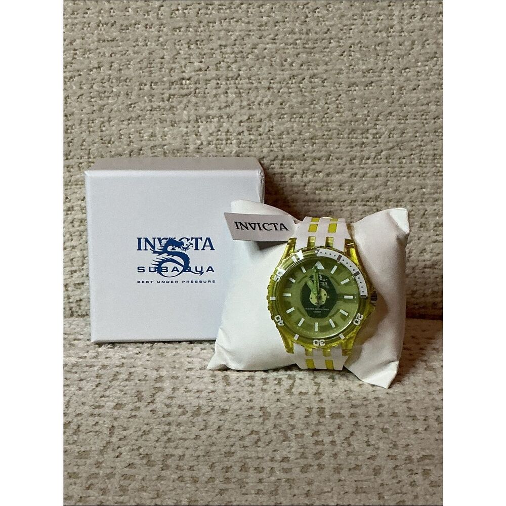 Invicta Yellow, White & Green Subaqua Sport Watch men’s 69451 - Picture 3 of 7